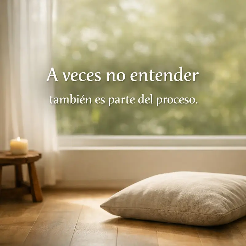 no sé qué me pasa pausa emocional calma interior habitación luz