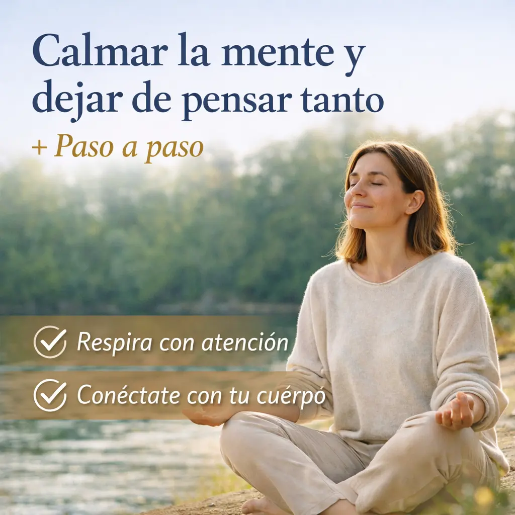 práctica para calmar la mente respirando y conectando con el cuerpo