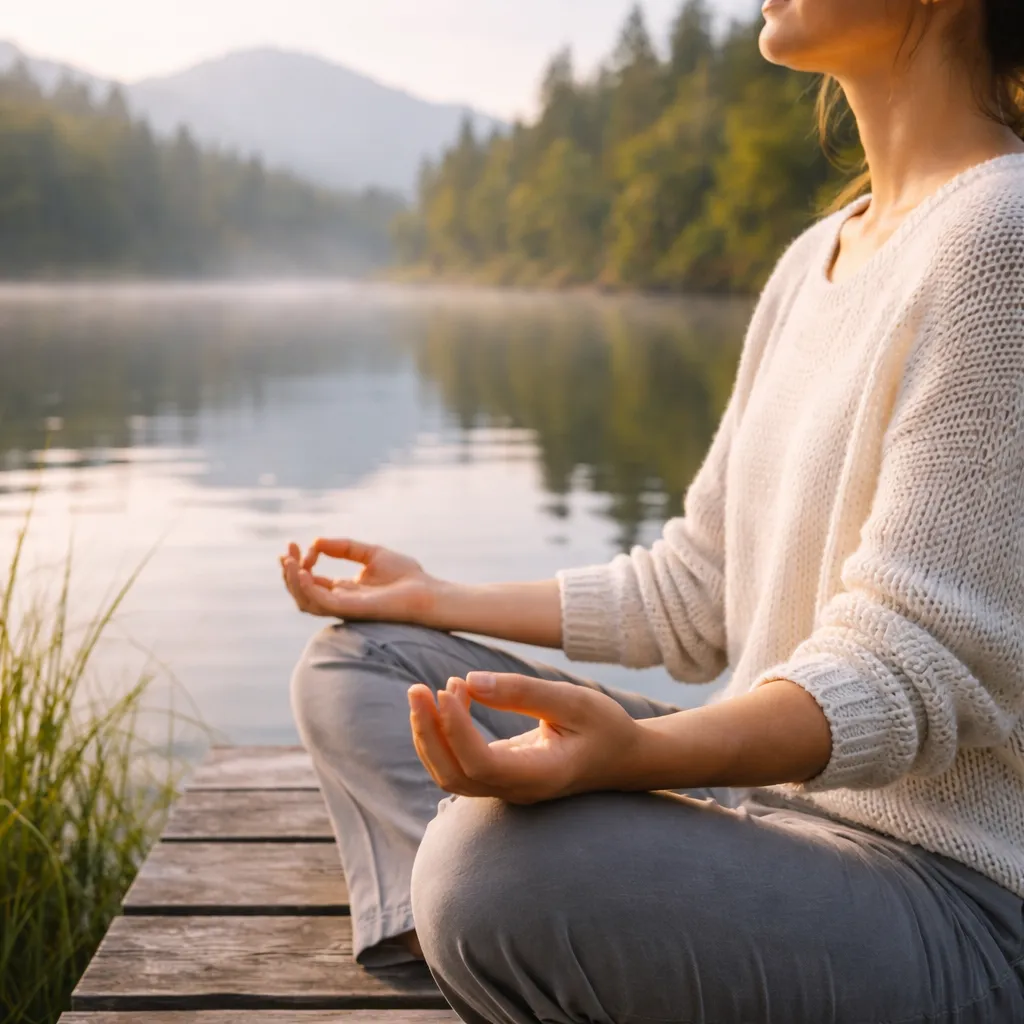 pequeña pausa consciente para bajar el ritmo y volver al cuerpo